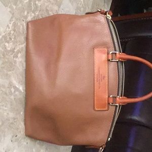 Rooney & Bourke zipper top bag 12” W x 10” H x 7”